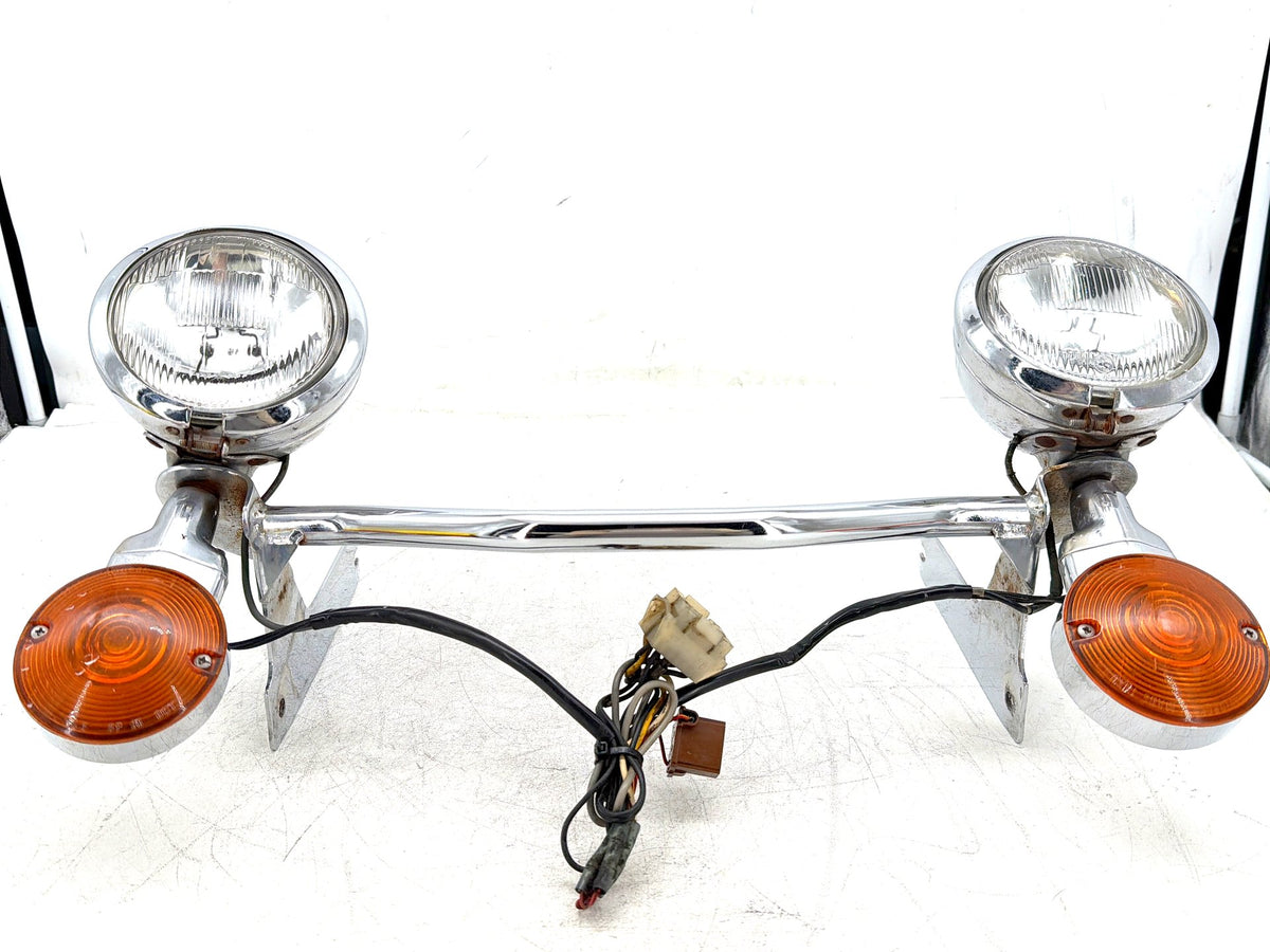 1991 Harley Electra Glide Touring Classic OEM Front Turn Signal Indicators Aux Light Bar
