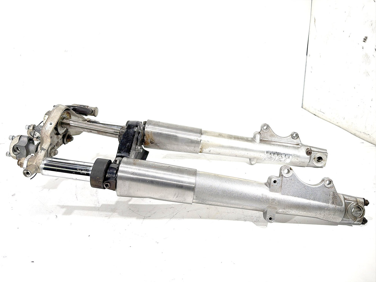 91 Harley Electra Glide Touring Front Triple Tree Set & LH RH Fork Legs Sliders