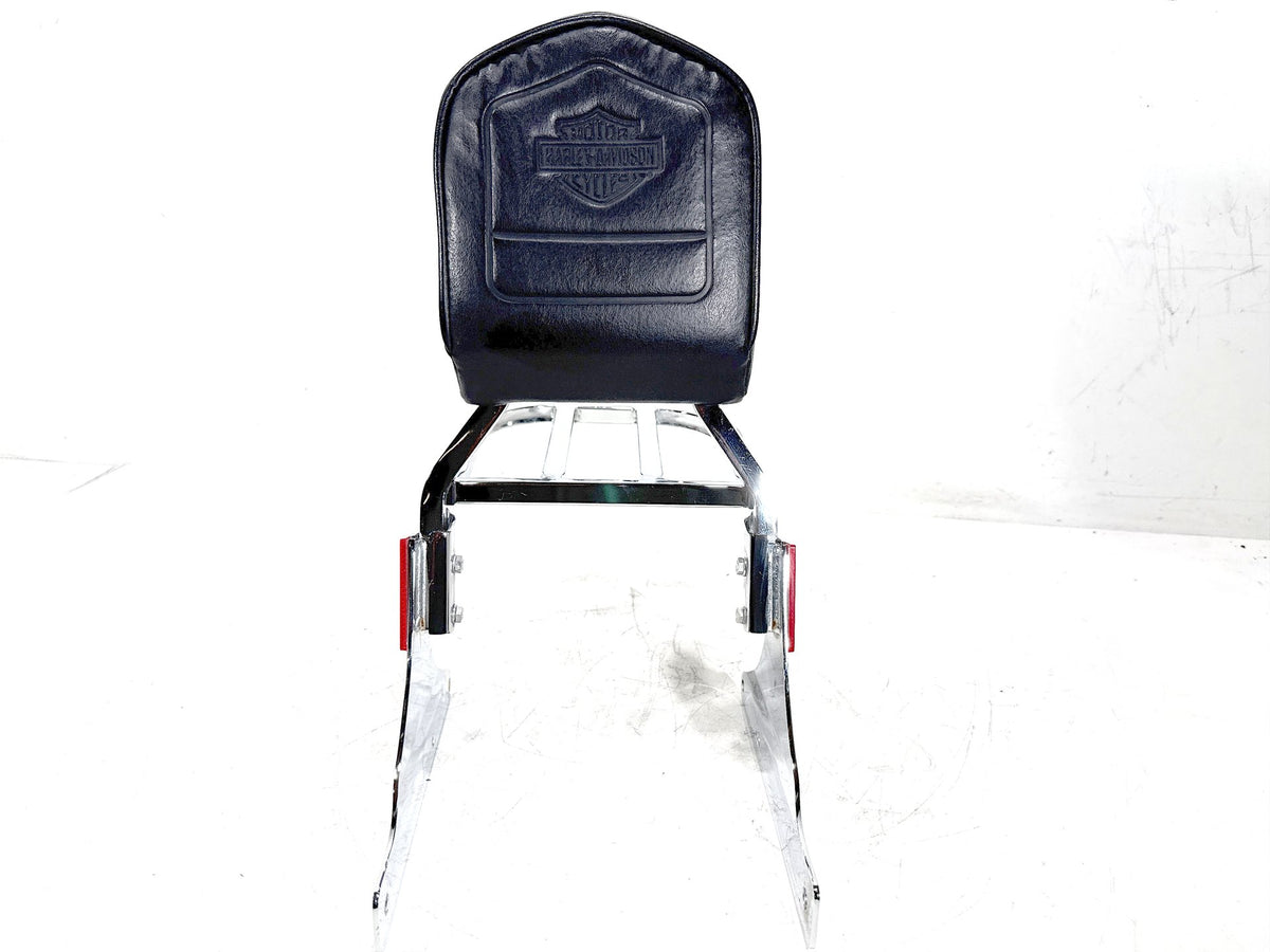 2002 Harley Heritage Softail Classic OEM Rear Sissy Bar w/ Backrest Cushion Pad