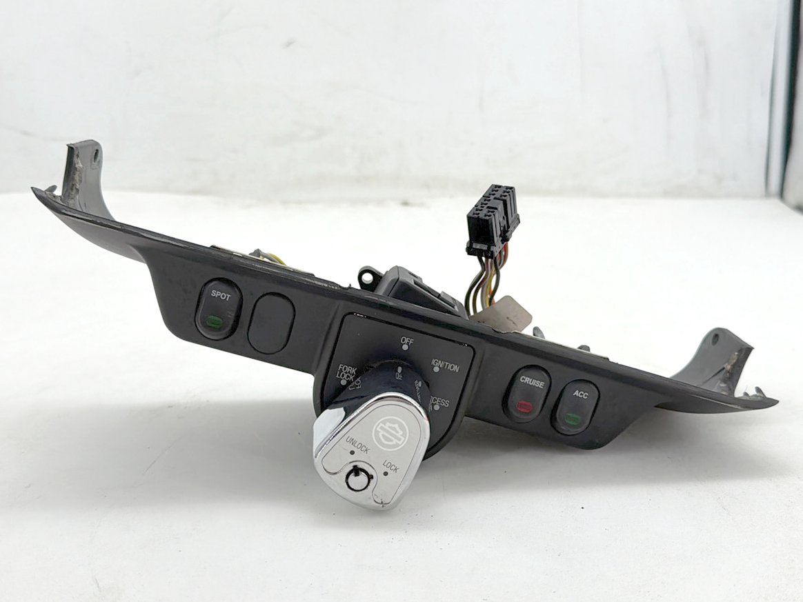 07 Harley Street Glide Touring FLHX OEM Dash Ignition Cap Switch Lockset NO Key