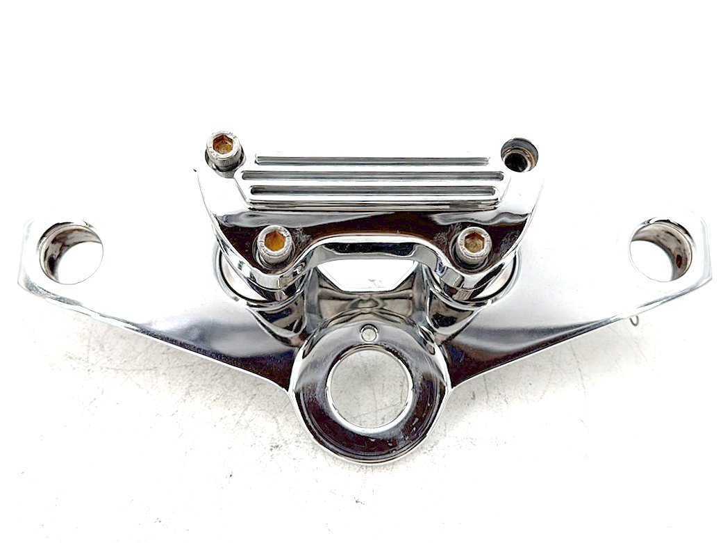1998 Harley Softail Custom OEM Front Fork Upper Triple Tree Clamps 45672-80B