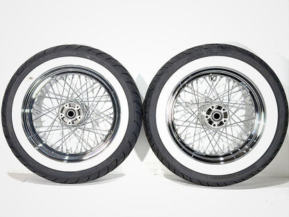 2008 Harley Softail Deluxe FLSTN OEM Front Rear Wheel Rim Tire Spoked