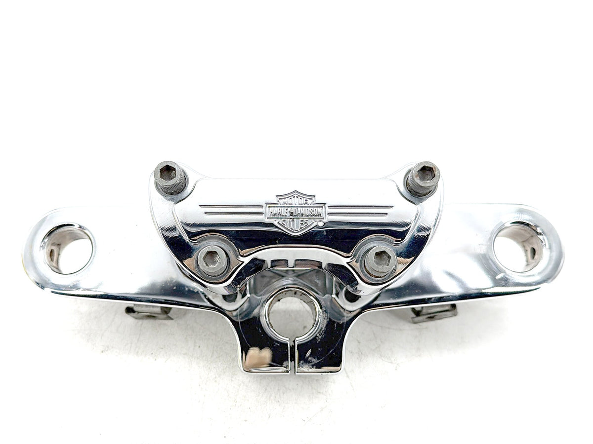 02 Harley Heritage Softail Classic FLSTC OEM Front Fork Upper Triple Tree Clamps