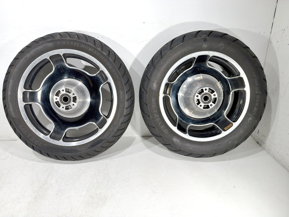 2009 Harley Street Glide Touring FLHX OEM Front & Rear Wheel Rim Tire 17" 16"