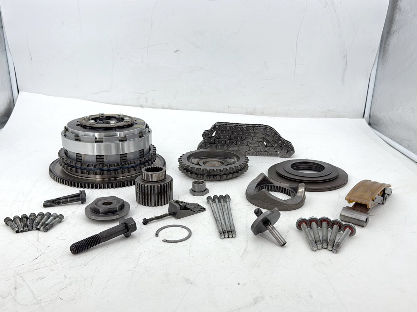 2011 Harley Electra Glide Ultra FLHTK OEM Clutch Basket Chain Tensioner Kit