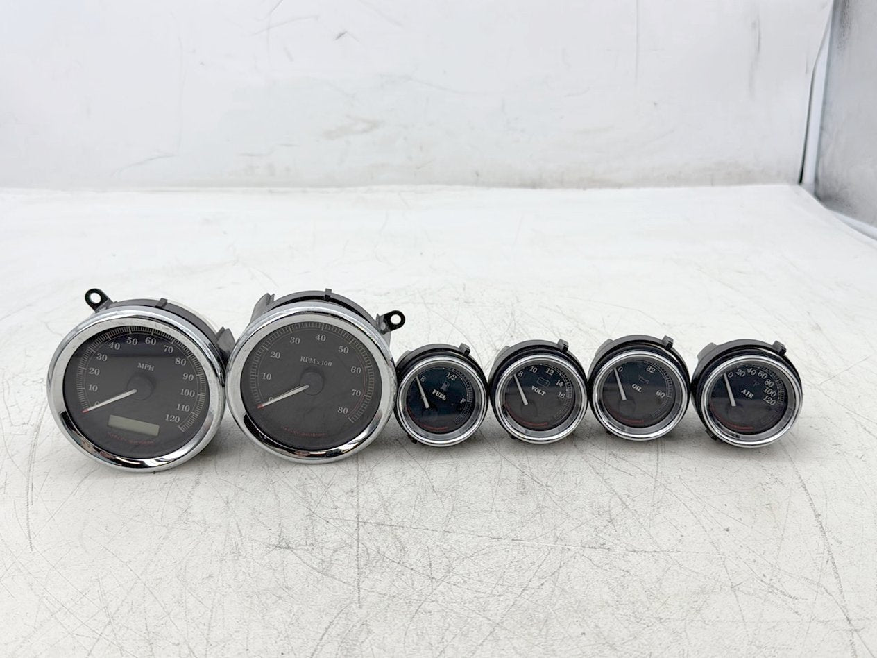 07 Harley Electra Glide Touring Ultra OEM Air Oil Volt Fuel Tacho Speedo Gauges