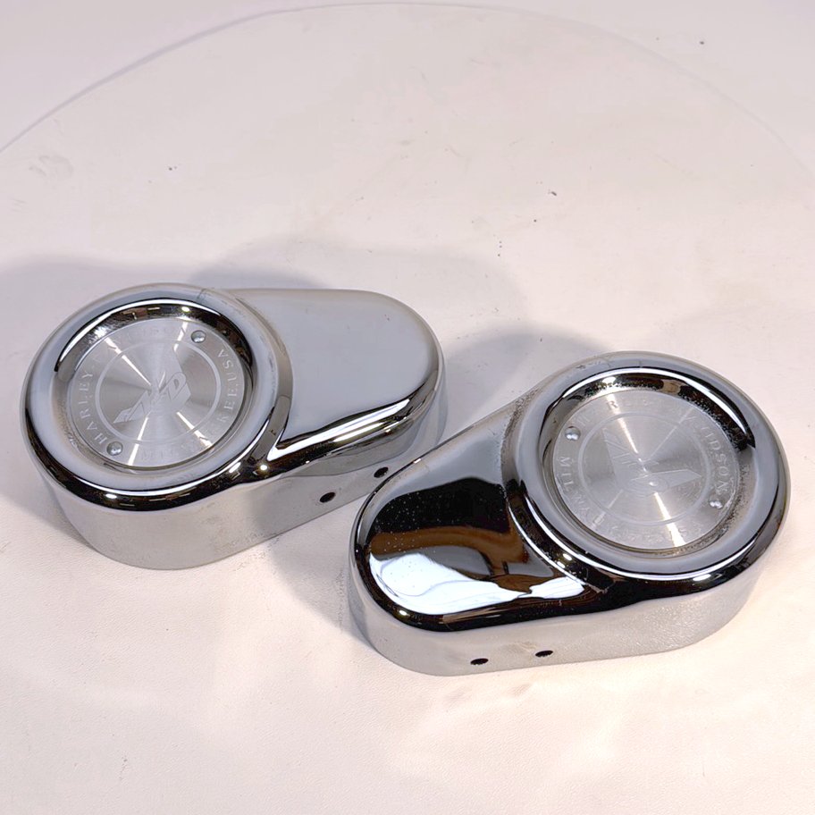 1984 - 1998 Harley-Davidson Touring Road King Police Front Wheel Axle Nut Covers Caps 43070-89