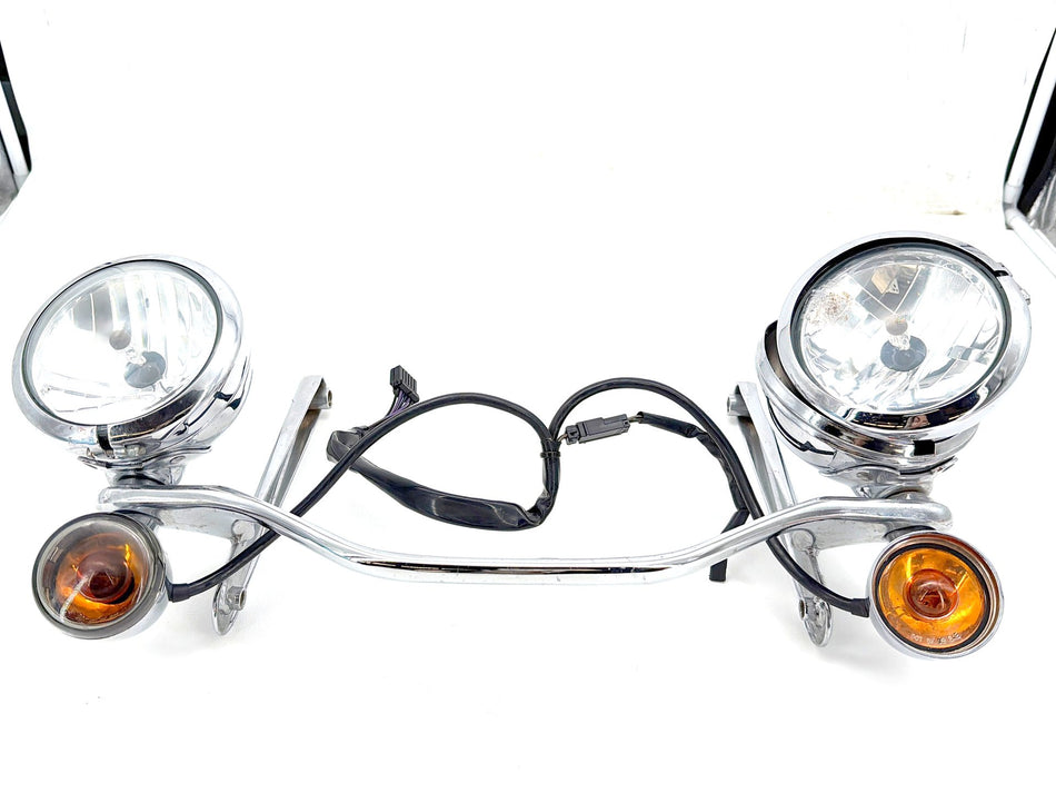 2011 Harley Softail Deluxe FLSTN OEM Front Turn Signal Indicators Aux Light Bar