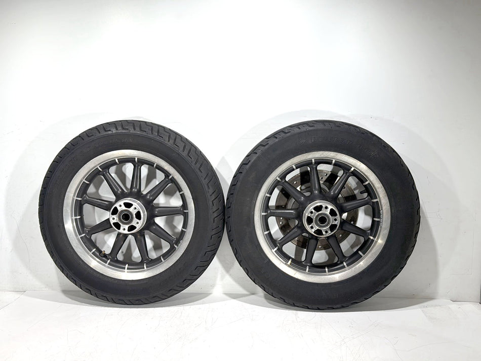 2007 Harley Electra Glide Touring Ultra OEM Front & Rear Wheel Rim Tire 16"