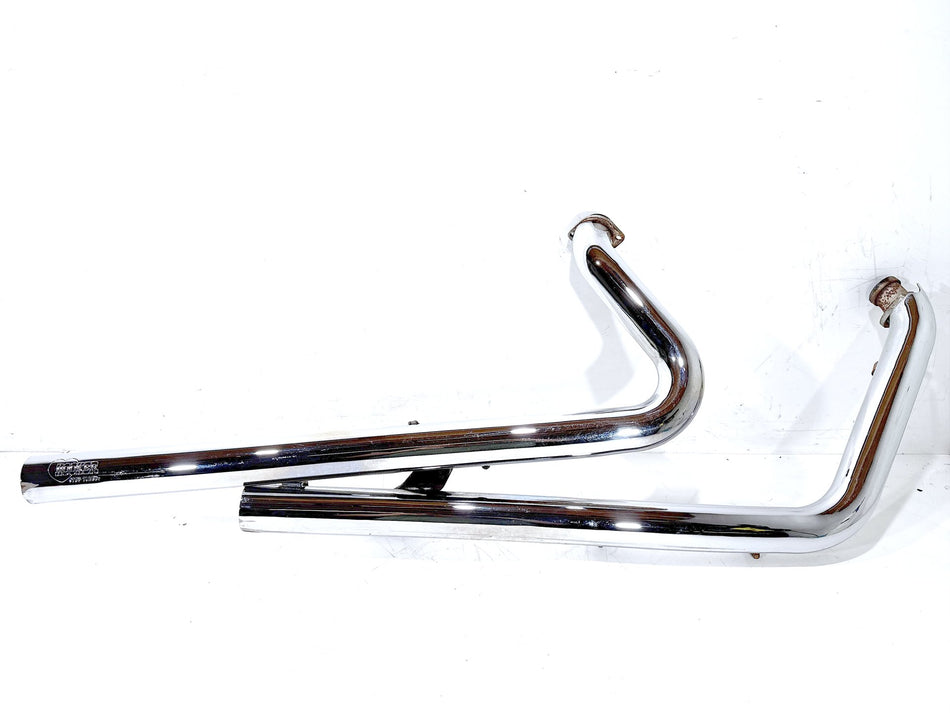 2001 Harley Softail Standard FXST Exhaust Header Pipes Muffler HOOKER Step Tuned
