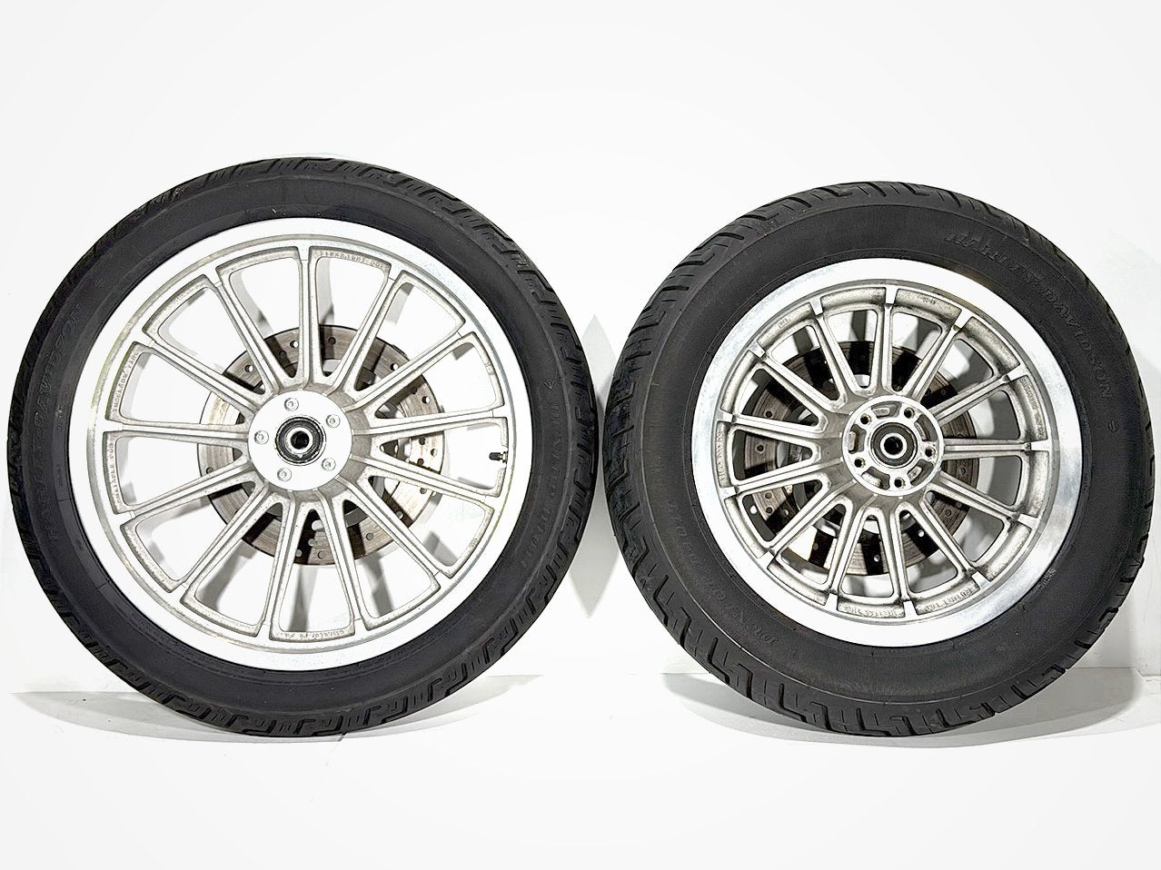 2002 Harley Dyna FXD Super Glide OEM Front & Rear Wheel Rim Tire