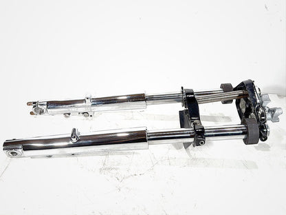2007 Harley Touring FLHTC Electra Glide Classic OEM Front Triple Tree Set & LH RH Fork Legs Sliders