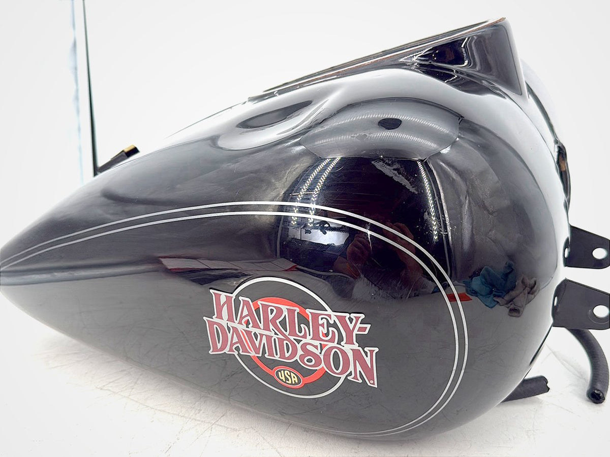 04 Harley Touring Electra Glide OEM Fuel Gas Tank Gasoline Reservoir * DENTED *