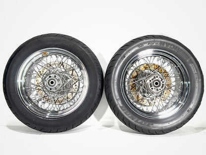 2005 Harley Heritage Softail Front Rear Wheel Rim Tire 130/90B16 150/80B16 16"