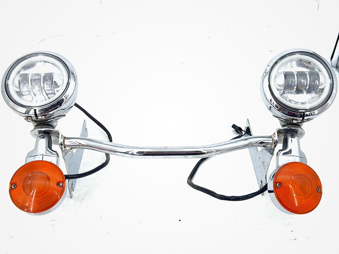 2008 Harley Touring FLHT Electra Glide OEM Front Turn Signal Indicators Aux Light Bar