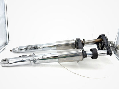 2008 Harley Touring FLHTCU Electra Glide Ultra OEM Front Triple Tree Set & LH RH Fork Legs Sliders