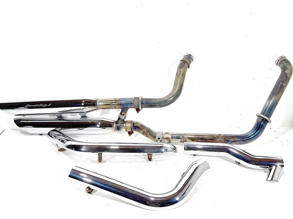 2003 Harley Softail Deuce FXSTDI OEM Exhaust Header Muffler Pipes Screamin Eagle