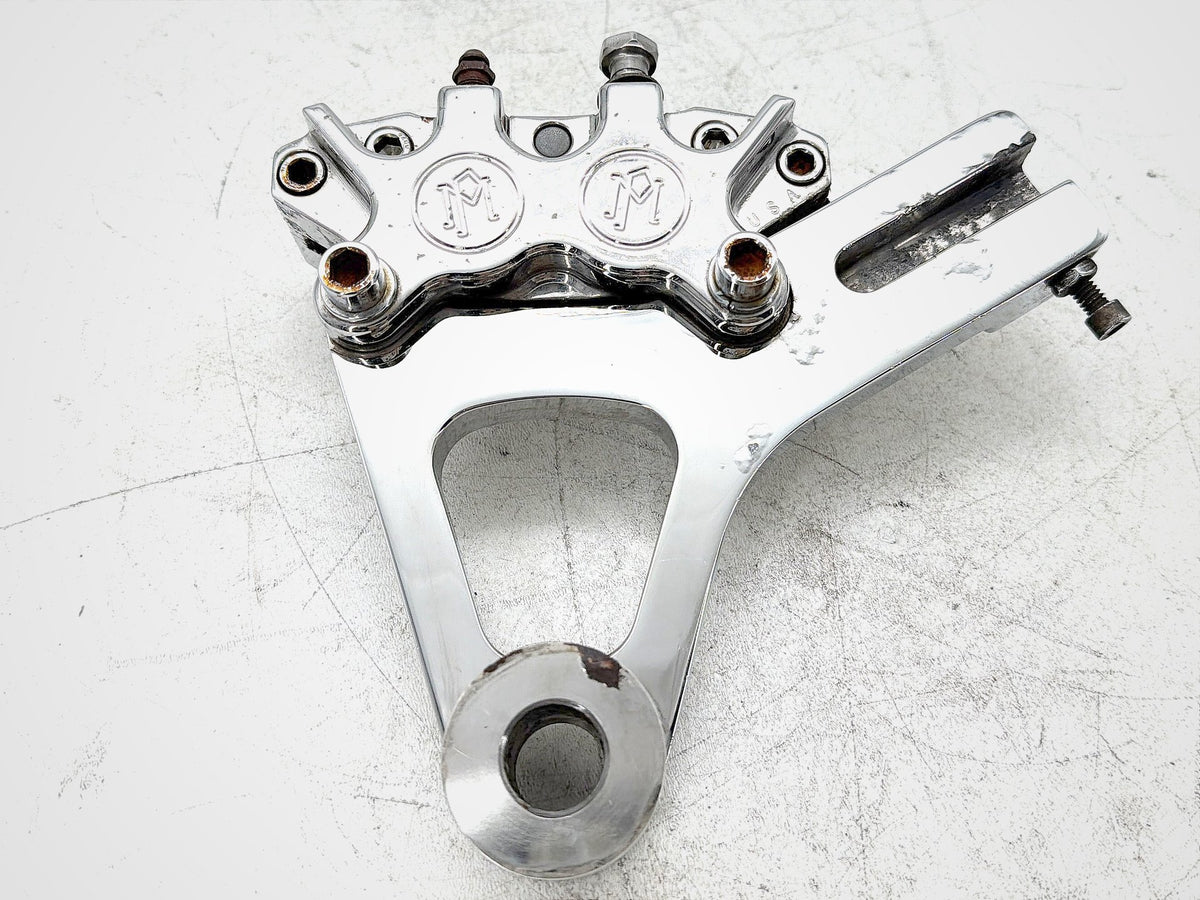 2002 Harley Dyna Wide Glide Rear Back Brake Caliper Bracket performance Peeling