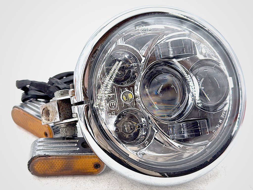 1998 Harley Softail Custom FXSTC OEM Headlight Headlamp Head Lamp Light LED