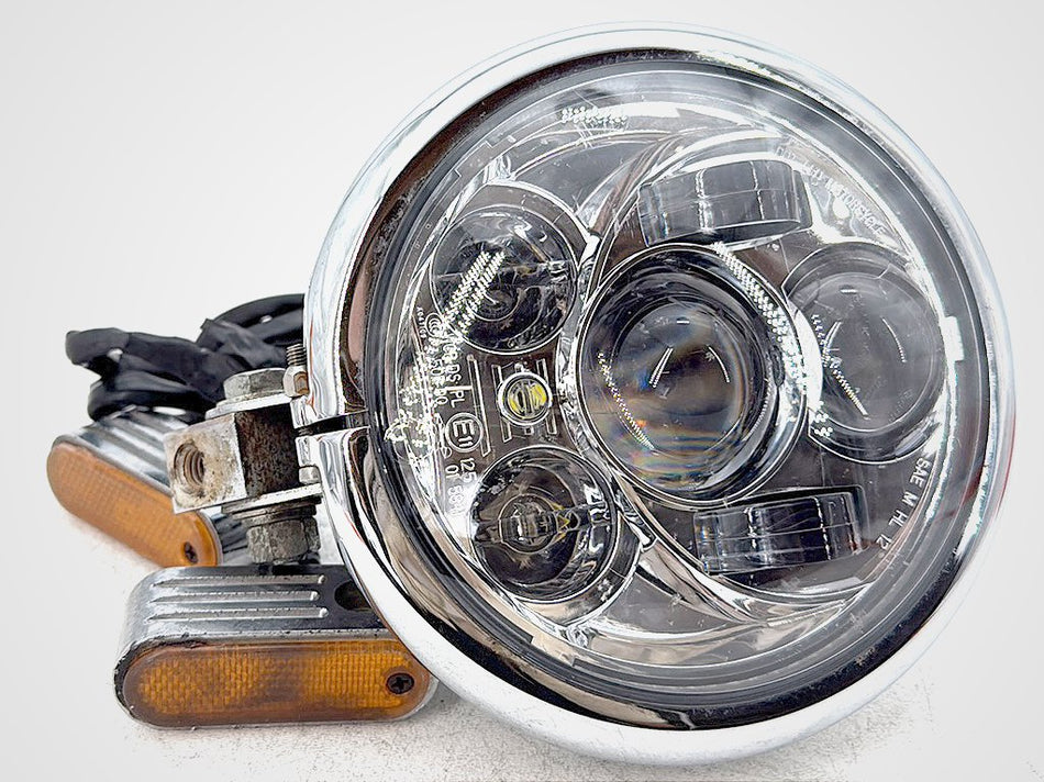 1998 Harley Softail Custom FXSTC OEM Headlight Headlamp Head Lamp Light LED