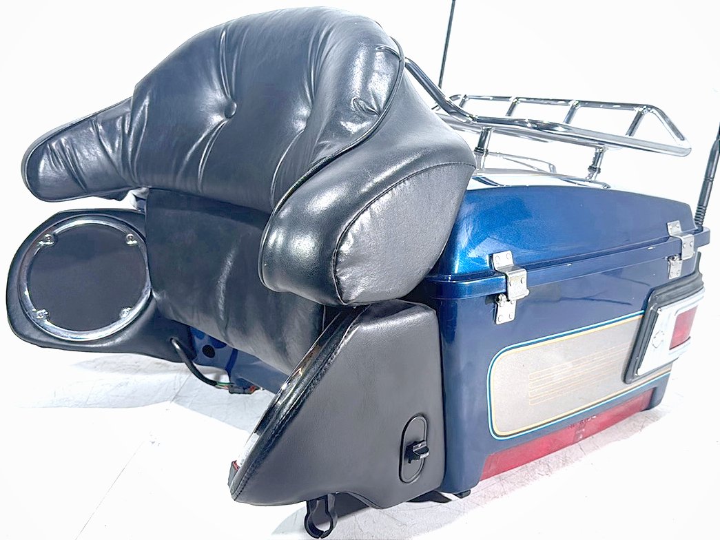 1998 Harley Touring FLHTCUI Electra Glide Ultra OEM Pass Backrest Tour Pak Luggage NOKey