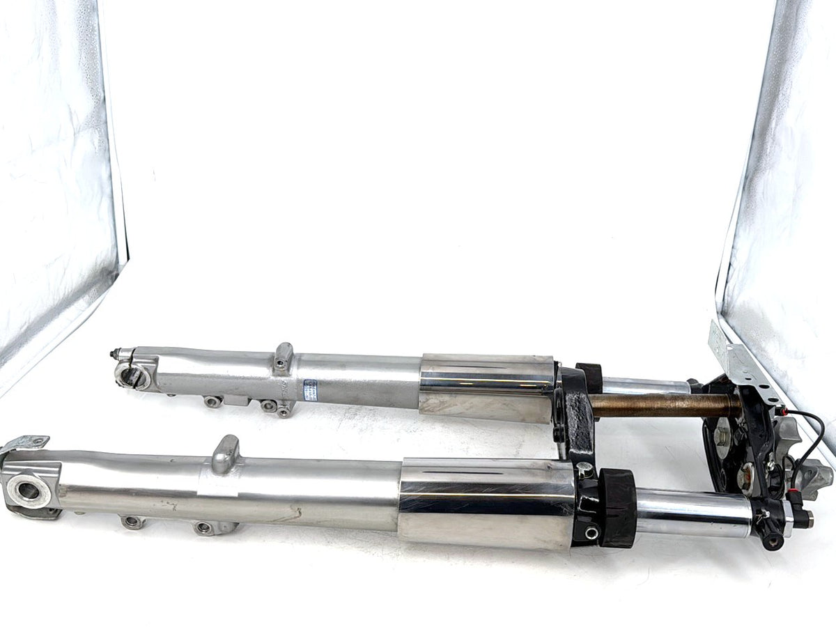 01 Harley Touring Electra Classic Front Triple Tree Set LH RH Fork Legs Sliders