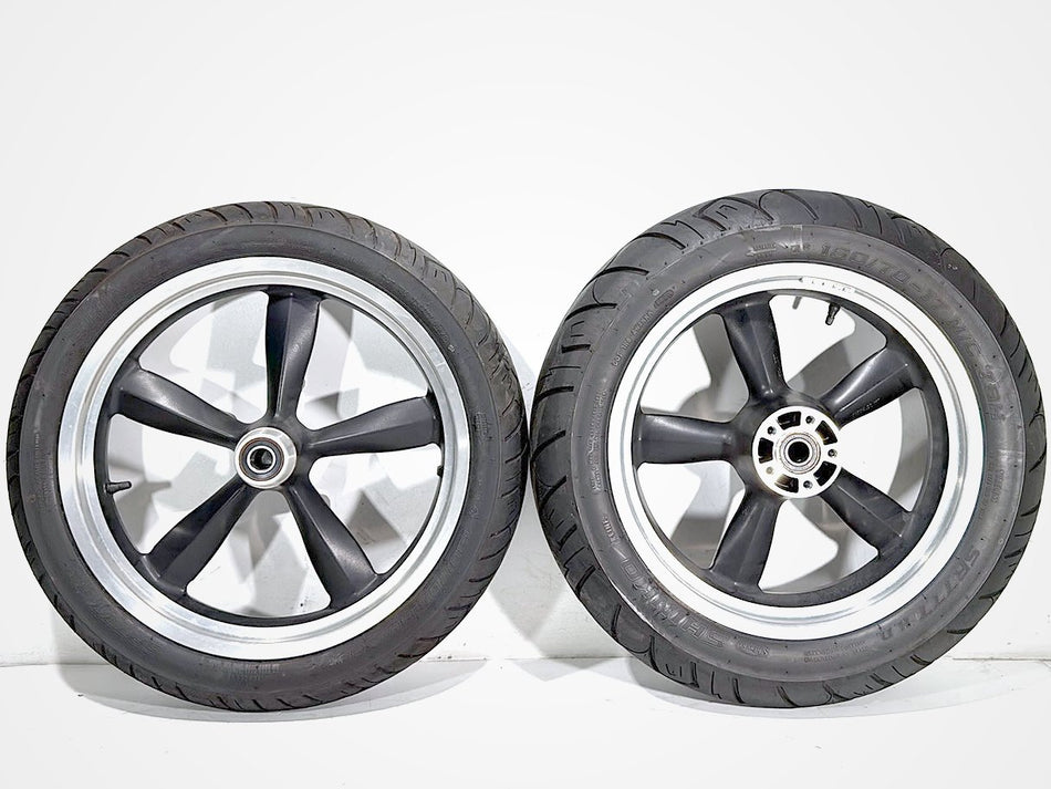 2014 Harley Dyna Switchback FLD OEM Front & Rear Wheel Rim Tire 17" 18"