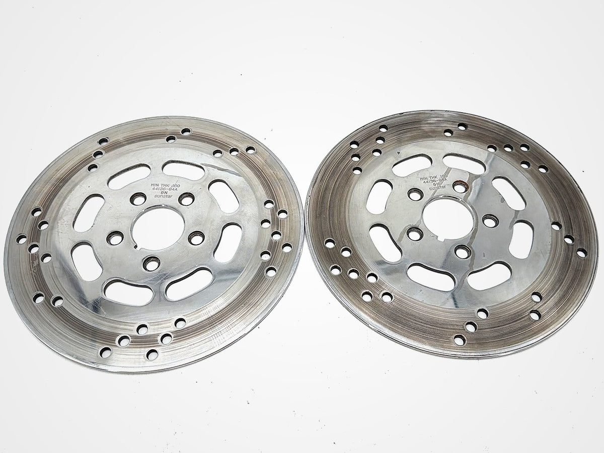 1990 Harley Electra Glide Touring Sport OEM Front Brake Rotors Disc Pair