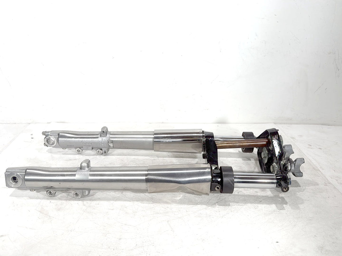 07 Harley Street Glide Touring OEM Front Triple Tree Set LH RH Fork Legs Sliders