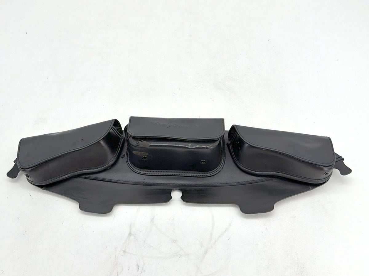 2007 Harley Street Glide Touring FLHX OEM Front Onboard Tool Bag Leather Storage