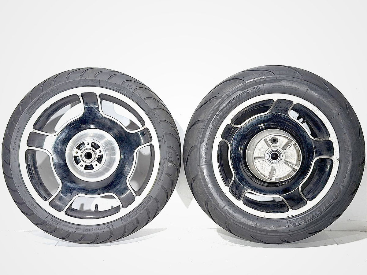 11 Harley Road Glide Touring FLTRX Front & Rear Wheel Rim Tire Airstrike 16" 18"