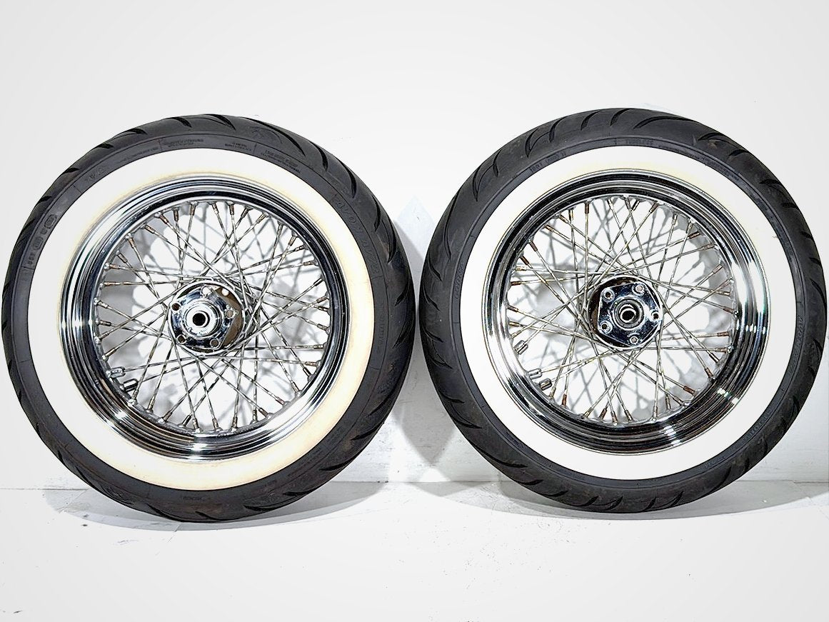 1990 Harley Electra Glide Touring Front Rear Wheel Rim Tire Spoked MT90B16 16"