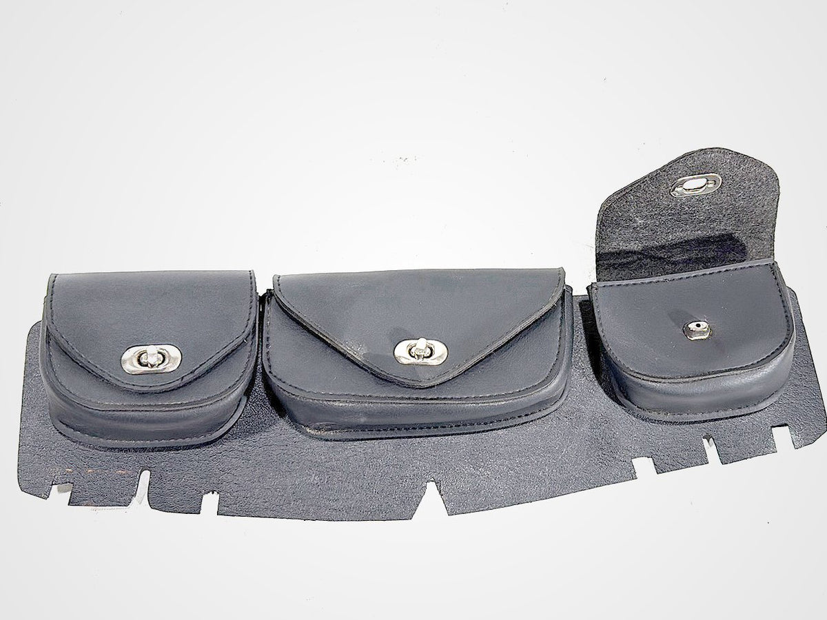 1990 Harley Electra Glide Touring OEM Front Onboard Tool Bag Leather Storage