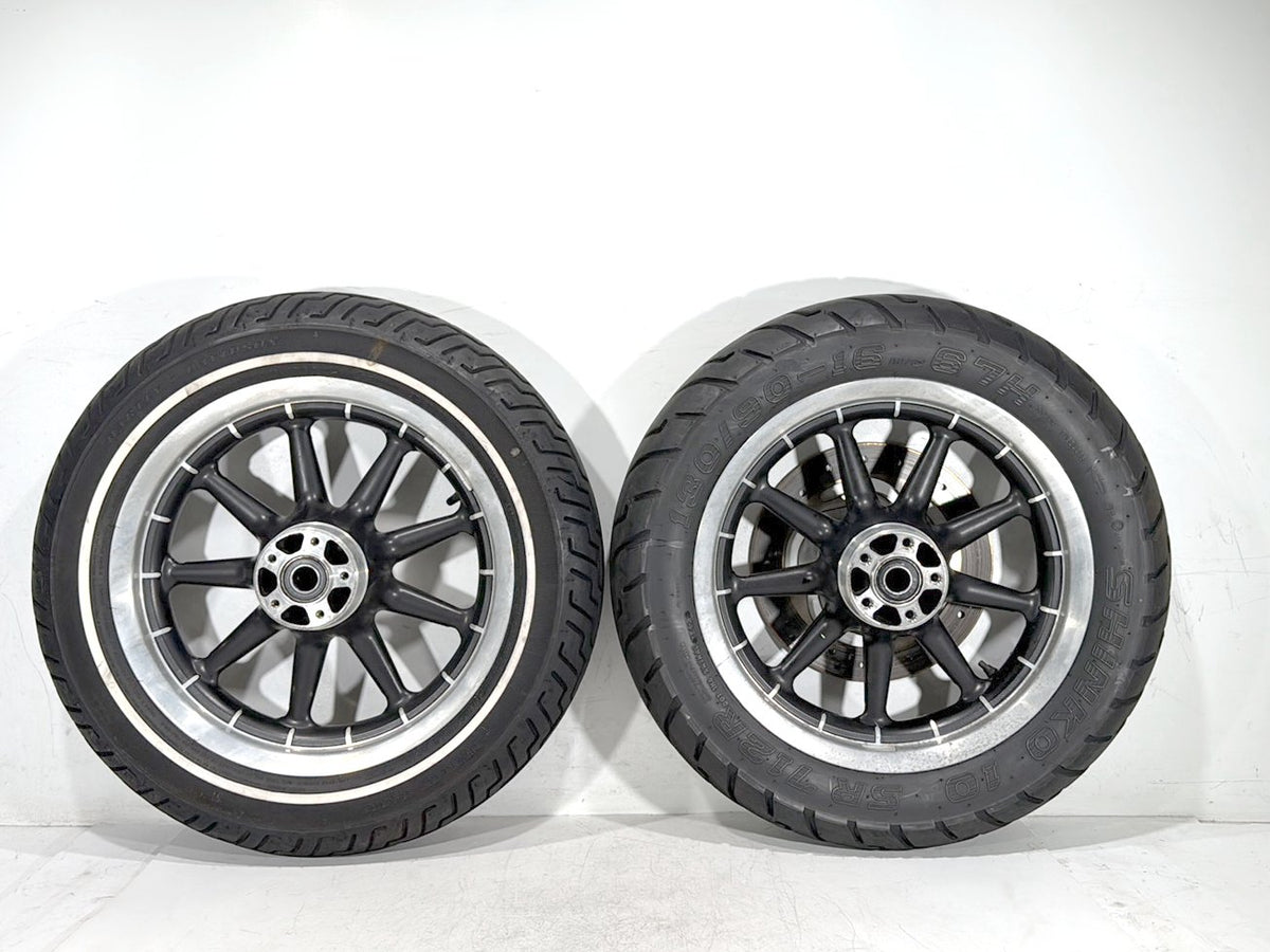 2007 Harley Electra Glide Touring Ultra OEM Front & Rear Wheel Rim Tire 16"