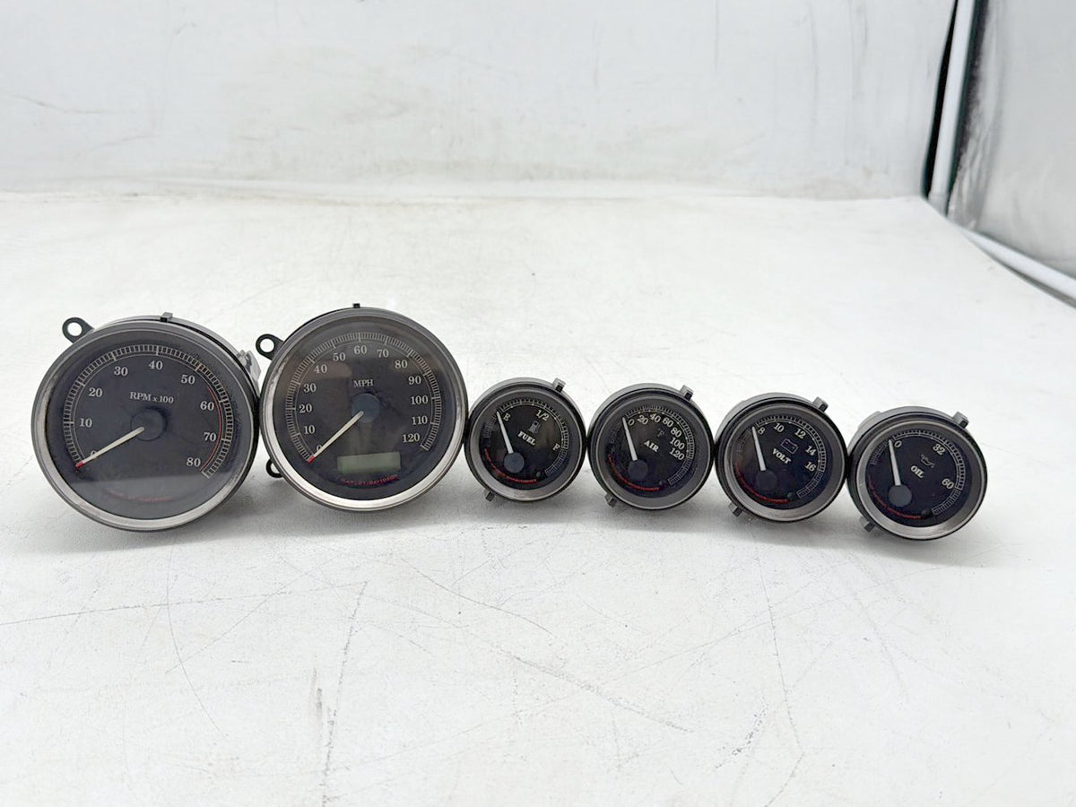07 Harley Electra Glide Touring OEM Air Oil Volt Fuel Tacho Speedo Gauges 29K
