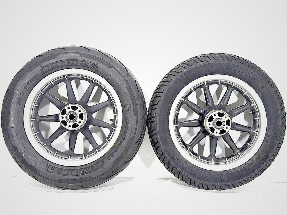 2005 Harley Road King Touring Police OEM Front & Rear Wheel Rim Tire 16"