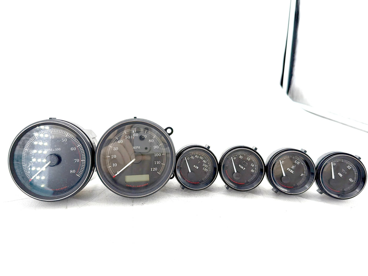 13 Harley Electra Glide Touring OEM Air Oil Volt Fuel Tacho Speedo Gauges 34K