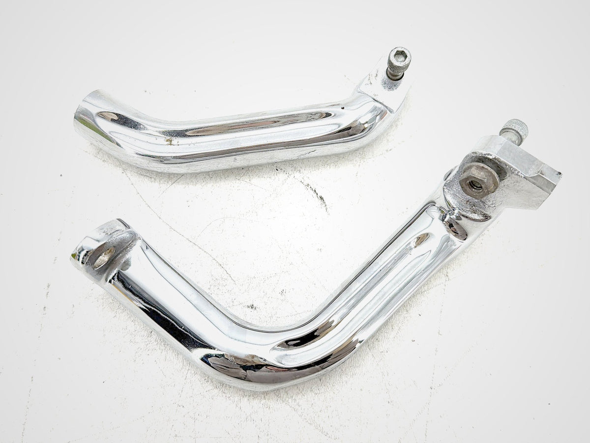 09 Harley Electra Touring CVO Left Right Foot Rest Peg Support Bracket SCRATCHED