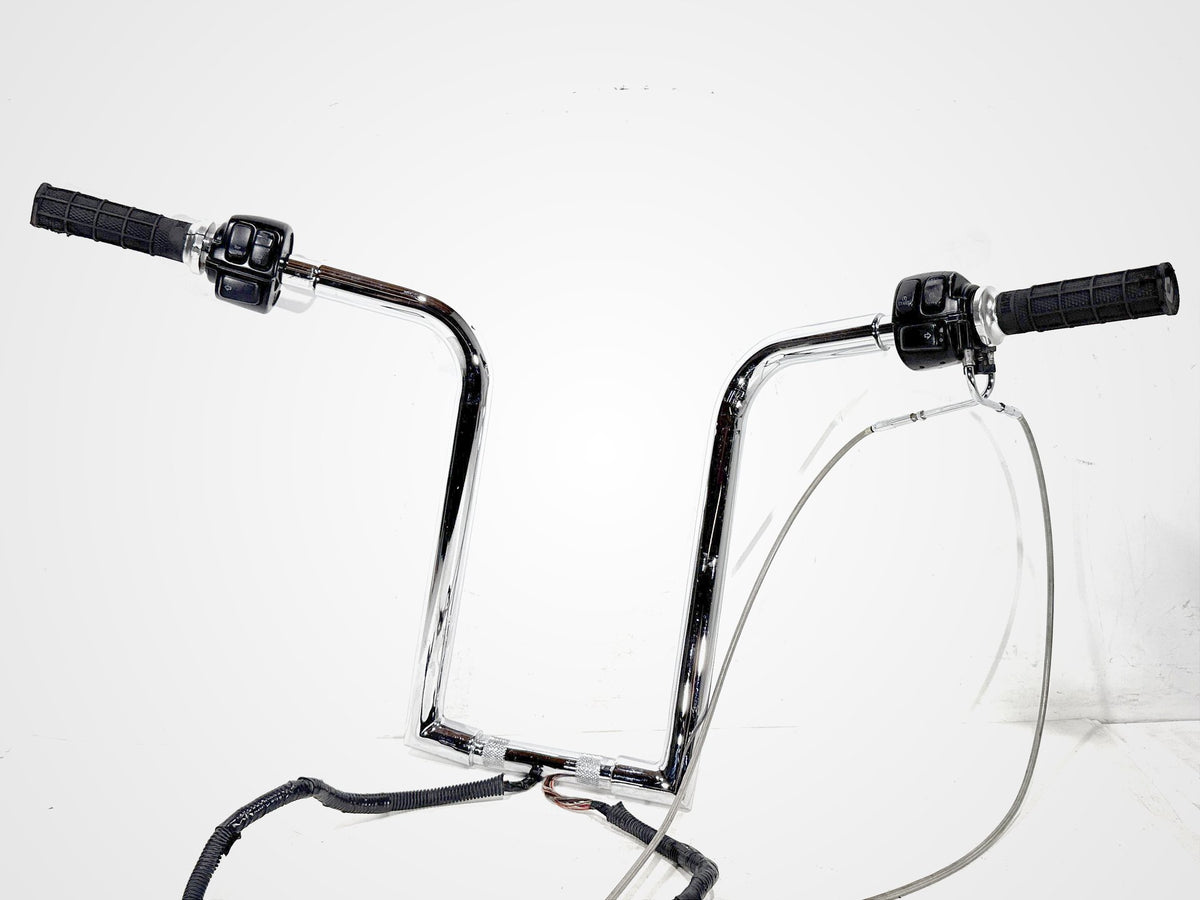 04 Harley Heritage Softail Classic Handlebars Left Right Switches Controls BENT