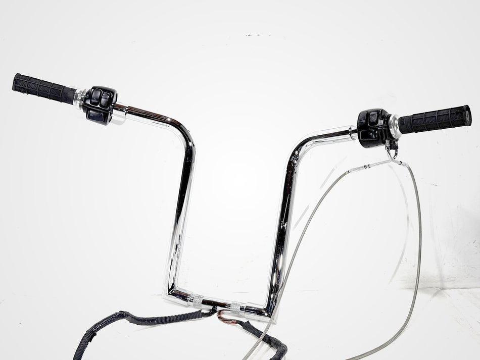 04 Harley Heritage Softail Classic Handlebars Left Right Switches Controls BENT
