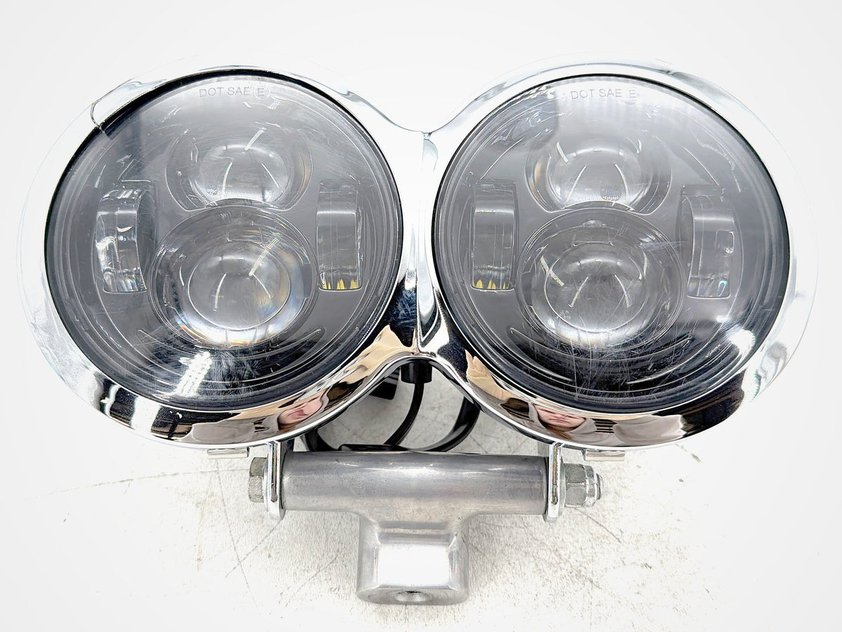 2012 Harley Dyna Fat Bob FXDF 103 OEM Headlight Headlamp Head Lam Light LED DUAL