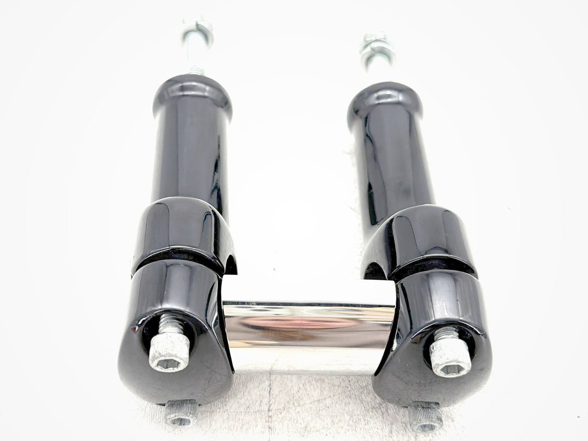 2012 Harley Dyna Fat Bob FXDF 103 OEM Front Handlebar Riser Top Clamp Chrome