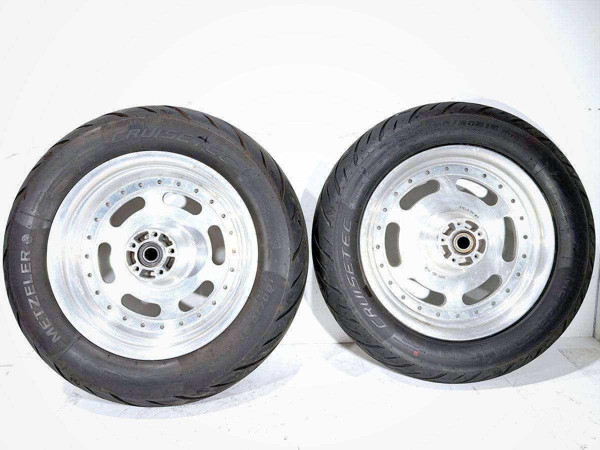 2012 Harley Dyna Fat Bob OEM Front Rear Wheel Rim Tire 130/90B16, 180/70B16 16"