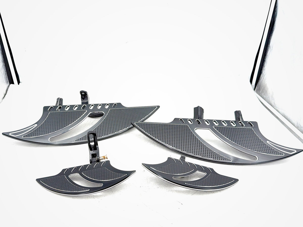 10 Harley Road King Touring Police Left Right Driver & Pass Floorboard Foot Rest