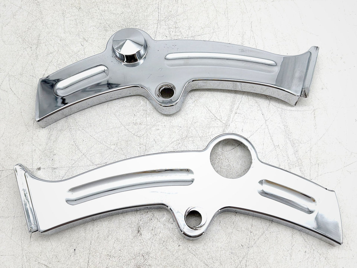 2001 Harley Fat Boy Softail FLSTFI Boomerang Frame Covers Trim Panel Kuryakyn