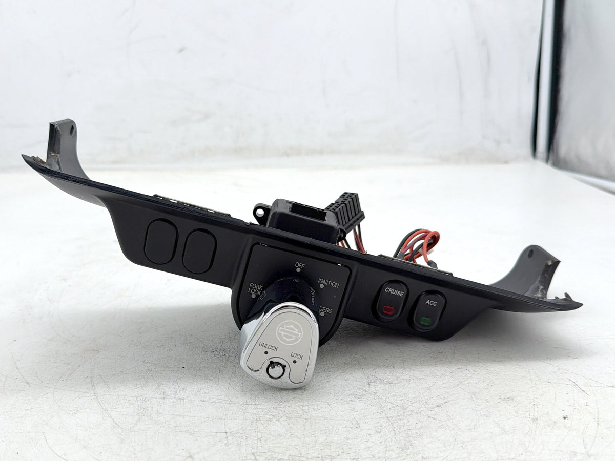 09 Harley Street Glide Touring FLHX OEM Dash Ignition Cap Switch Lockset NO Key