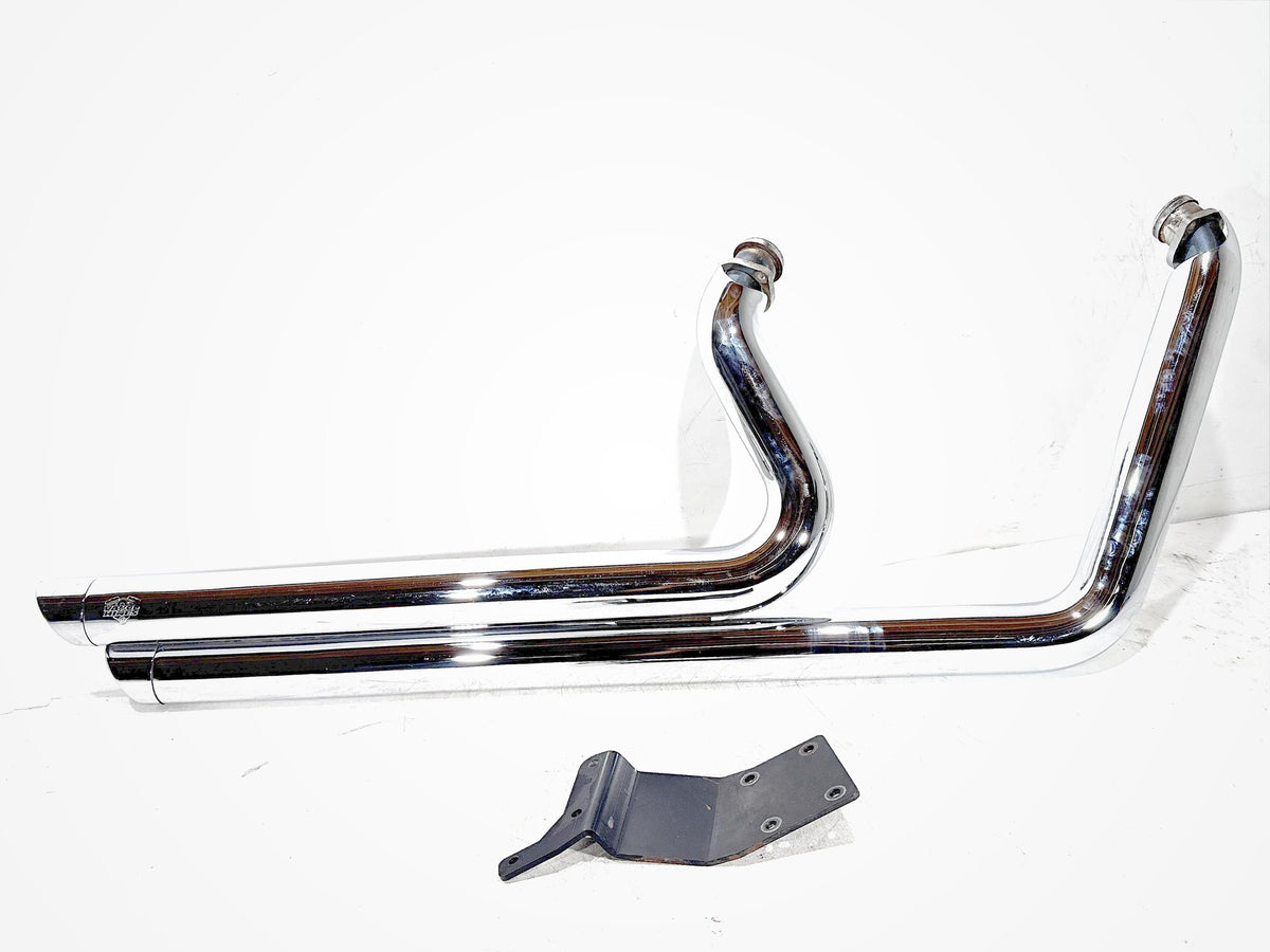 2002 Harley Dyna Wide Glide FXDWG OEM Exhaust Header Pipes Vance & Hines