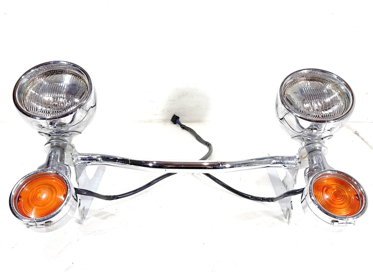 01 Harley Electra Touring Classic OEM Front Turn Signal Indicators Aux Light Bar