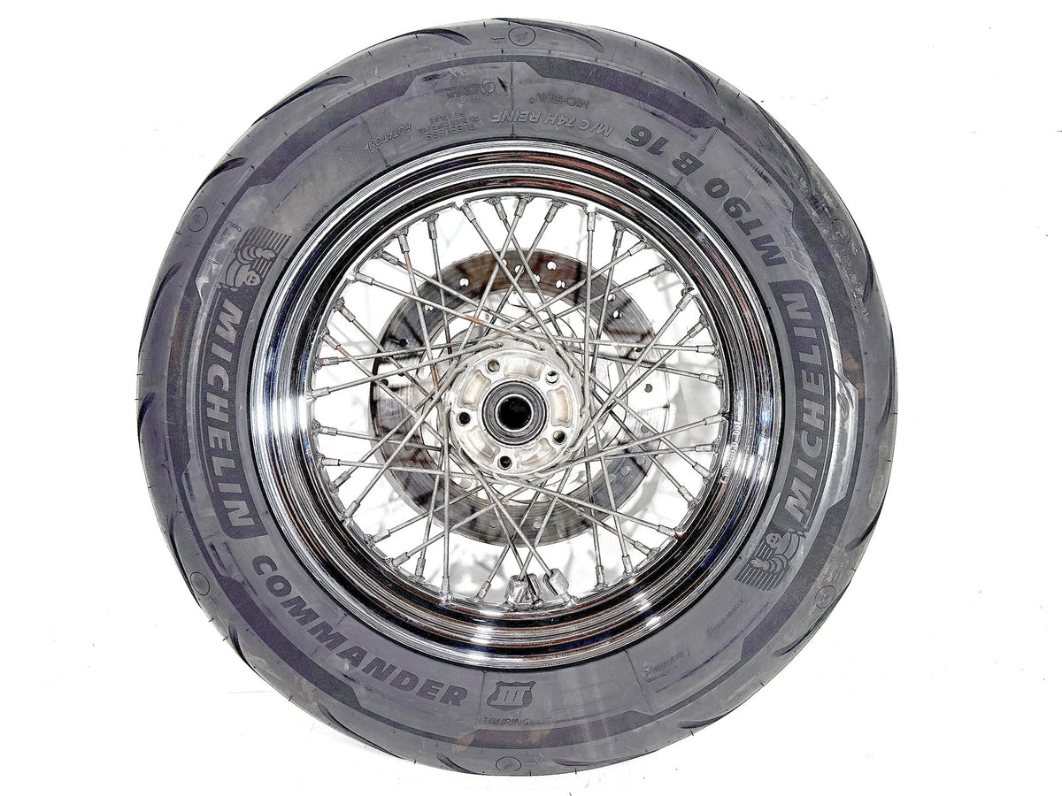 2003 Harley Road King Touring Classic OEM Rear Wheel Rim Tire Spoked MT90B16 16"