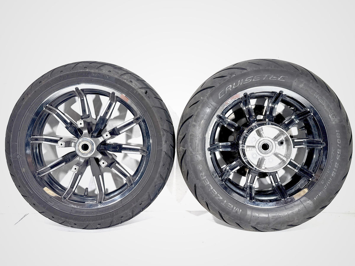 2014 Harley Electra Glide Touring OEM Front & Rear Wheel Rim Tire ABS 16" 17"